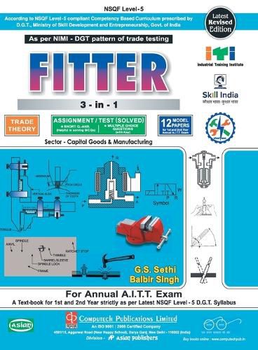 Cover image for Sem.-1,2,3&4 (2014 Syll.) Fitter Th. & Asst./Test-Solved