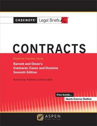 Cover image for Casenote Legal Briefs for Contracts Keyed to Barnett and Oman