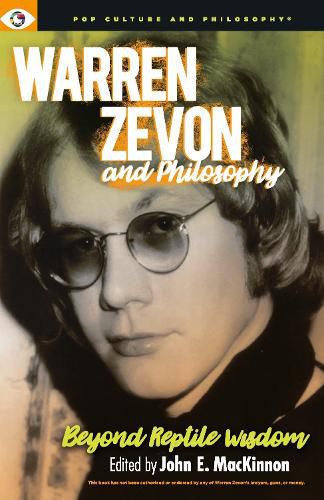 Cover image for Warren Zevon and Philosophy