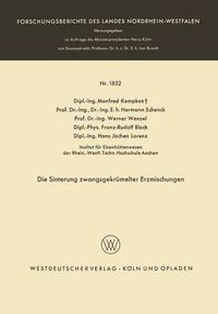 Cover image for Die Sinterung Zwangsgekrumelter Erzmischungen