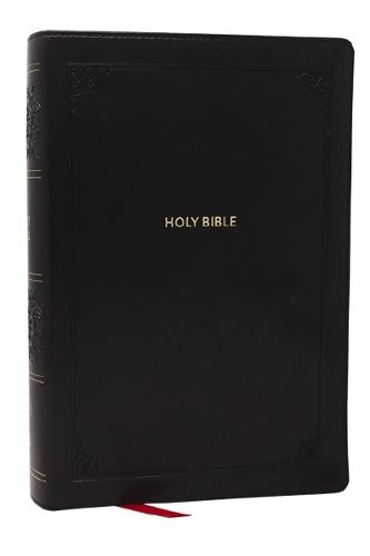 Cover image for KJV Giant Print End-of-Verse Reference Bible, Black Leathersoft, Red Letter, Comfort Print