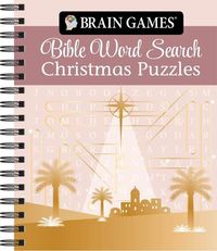 Cover image for Brain Games - Bible Word Search Christmas Puzzles