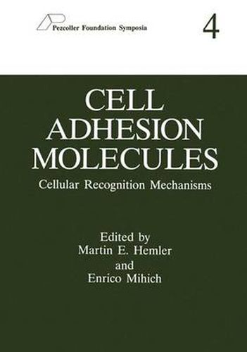 Cover image for Cell Adhesion Molecules: Cellular Recognition Mechanisms