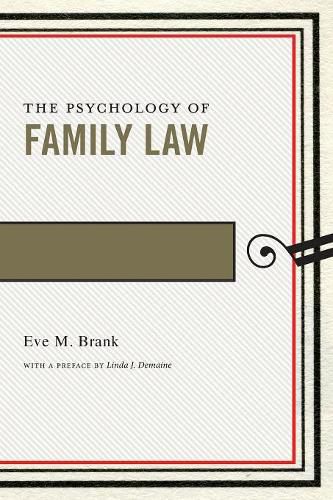 Cover image for The Psychology of Family Law