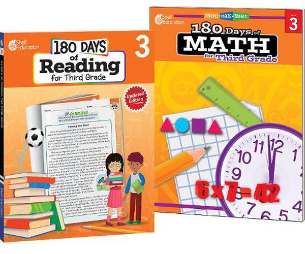 Cover image for 180 Days (TM): Reading & Math Grade 3: 2-Book Set