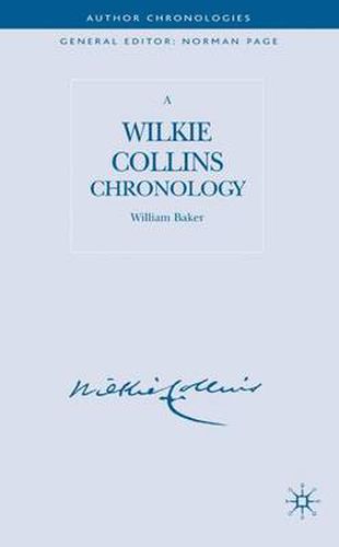 A Wilkie Collins Chronology