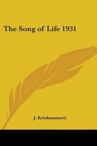 Cover image for The Song of Life 1931