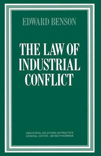 The Law of Industrial Conflict