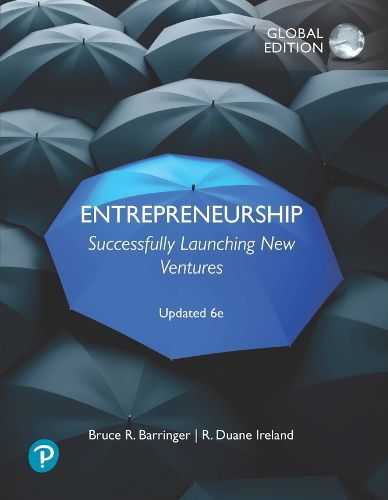 Cover image for Entrepreneurship: Successfully Launching New Ventures, Updated Global Edition