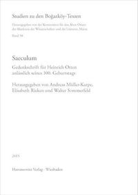 Cover image for Saeculum: Gedenkschrift Fur Heinrich Otten Anlasslich Seines 100. Geburtstags