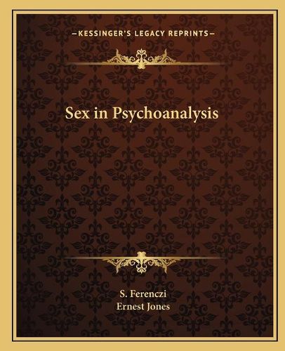 Sex in Psychoanalysis