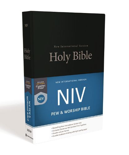 Cover image for NIV, Pew and Worship Bible, Hardcover, Black, Comfort Print