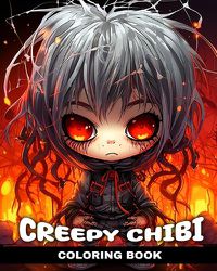 Cover image for Creepy Chibi Coloring Book