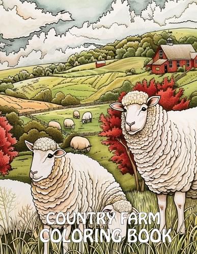 Cover image for Country Farm Coloring Book