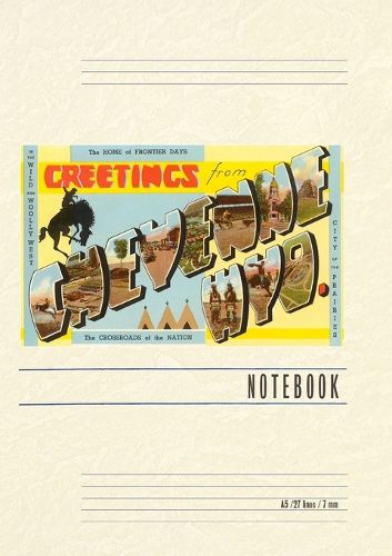 Cover image for Vintage Lined Notebook Greetings from Cheyenne, Wyoming