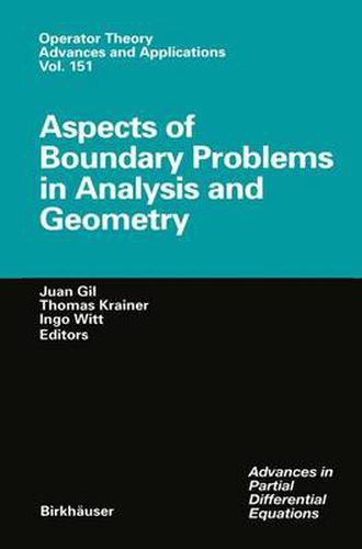 Cover image for Aspects of Boundary Problems in Analysis and Geometry