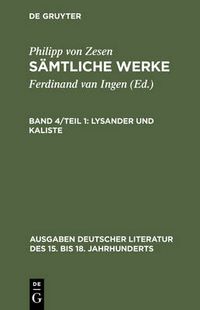 Cover image for Lysander und Kaliste