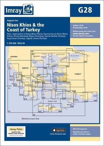 Cover image for Imray Chart G28: Nisos Khios & the Coast of Turkey