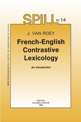 Cover image for French-English Contrastive Lexicology: An Introduction