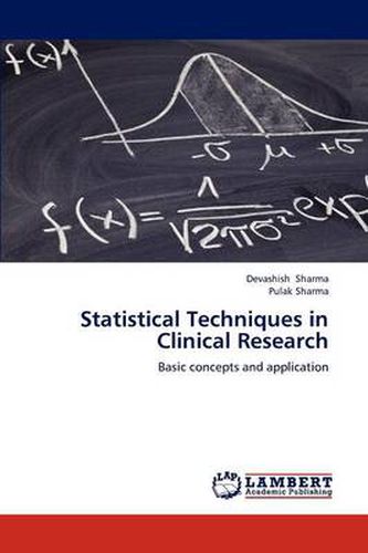 Cover image for Statistical Techniques in Clinical Research