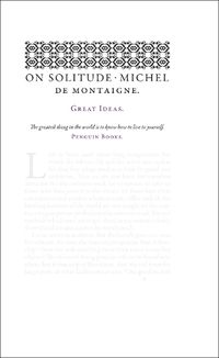 Cover image for On Solitude