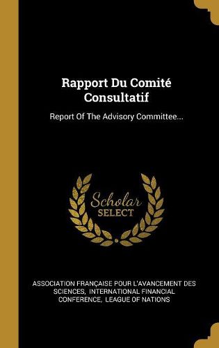 Cover image for Rapport Du Comite Consultatif