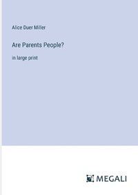 Cover image for Are Parents People?