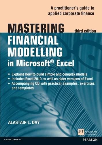 Cover image for Mastering Financial Modelling in Microsoft Excel