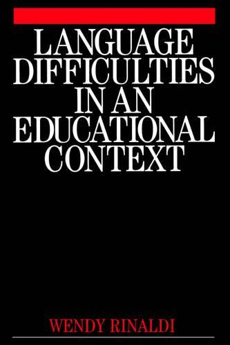 Cover image for Language Difficulties in an Educational Context