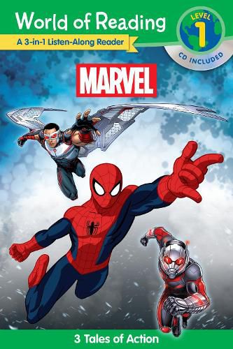 Cover image for World of Reading: Marvel Marvel 3-In-1 Listen-Along Reader (World of Reading Level 1): 3 Tales of Action with CD!