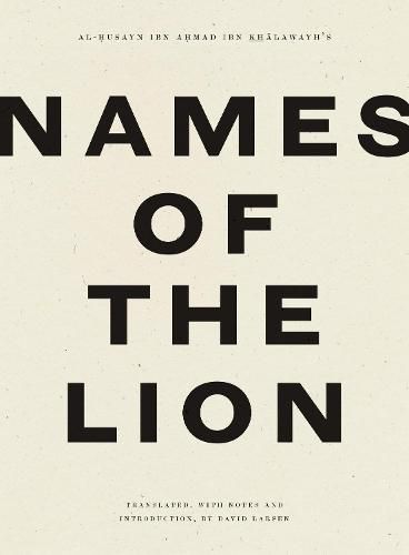 Cover image for Names of the Lion