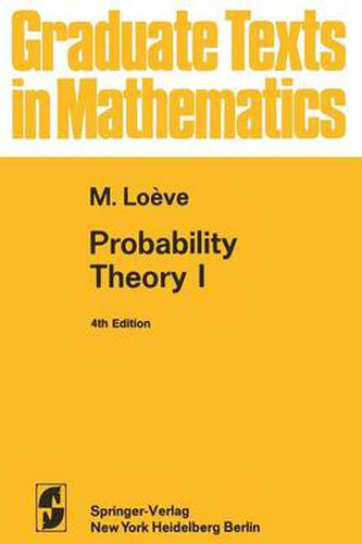 Cover image for Probability Theory I