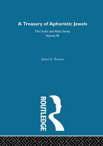 Cover image for A Treasury of Aphoristic Jewels