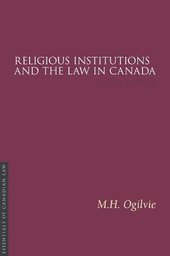 Cover image for Religious Institutions and the Law in Canada