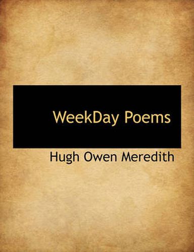 Cover image for Weekday Poems