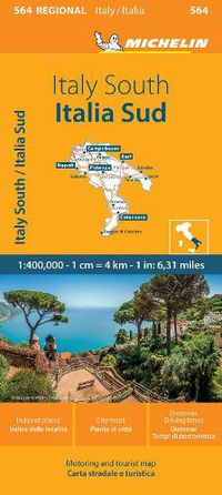 Cover image for Italy South - Michelin Regional Map 564