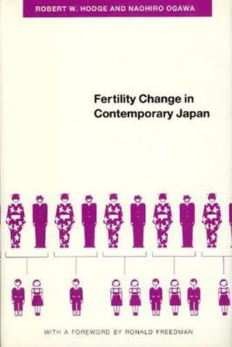 Cover image for Fertility Change in Contemporary Japan