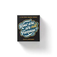 Cover image for How Are We Not Famous? 100 Piece Mini Shaped Puzzle