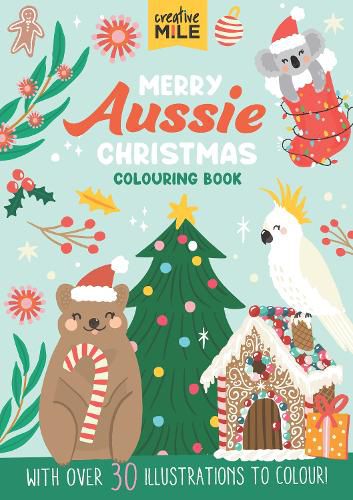 Cover image for Merry Aussie Christmas Colouring Book