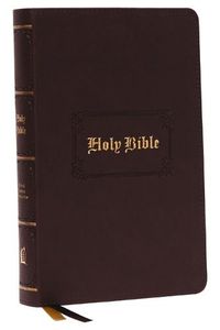 Cover image for KJV, Personal Size Large Print Reference Bible, Vintage Series, Leathersoft, Brown, Red Letter, Comfort Print: Holy Bible, King James Version