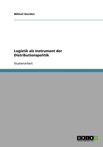 Cover image for Logistik ALS Instrument Der Distributionspolitik