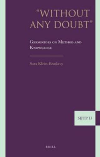 Cover image for Without Any Doubt: Gersonides on Method and Knowledge