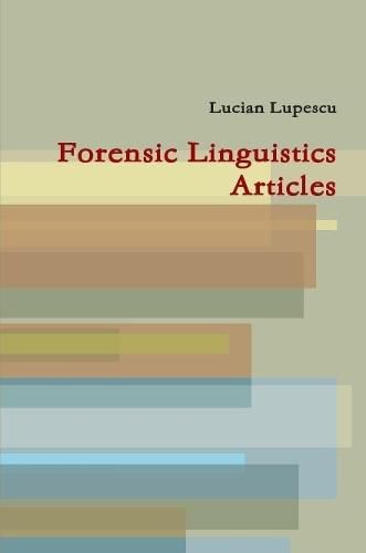 Cover image for Forensic Linguistics Articles