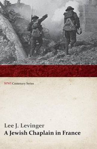 Cover image for A Jewish Chaplain in France (WWI Centenary Series)