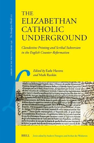 Cover image for The Elizabethan Catholic Underground