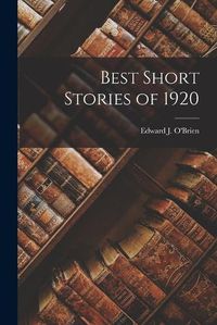 Cover image for Best Short Stories of 1920