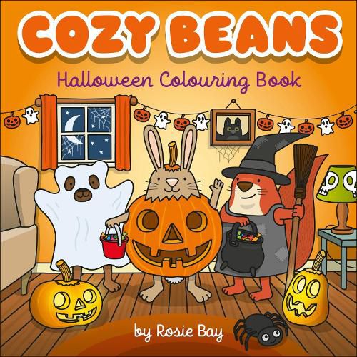 Cover image for Cozy Beans Halloween Coloring Book