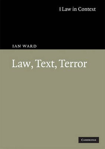 Cover image for Law, Text, Terror