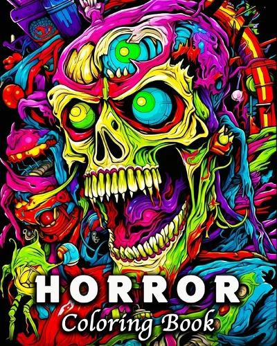 Cover image for Horror Coloring Book