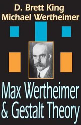 Cover image for Max Wertheimer and Gestalt Theory